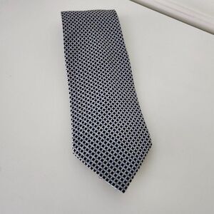Banana Republic Men's Necktie (Silver, Black, Blue)